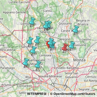 Mappa Via Abruzzi, 20031 Cesano Maderno MB, Italia (6.57154)