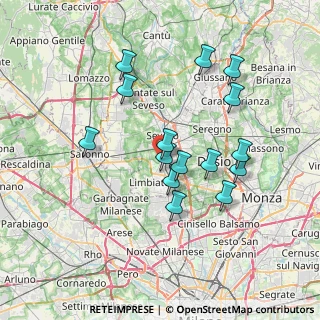 Mappa Via Abruzzi, 20031 Cesano Maderno MB, Italia (6.66667)
