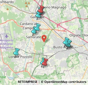 Mappa Via I Maggio, 21017 Samarate VA, Italia (4.1325)