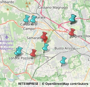 Mappa Via I Maggio, 21017 Samarate VA, Italia (4.2475)