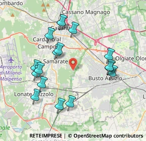Mappa Via I Maggio, 21017 Samarate VA, Italia (3.95941)