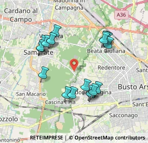 Mappa Via I Maggio, 21017 Samarate VA, Italia (1.838)