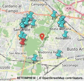 Mappa Via I Maggio, 21017 Samarate VA, Italia (2.064)