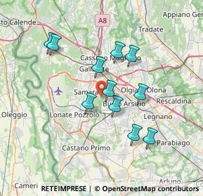 Mappa Via I Maggio, 21017 Samarate VA, Italia (6.2)