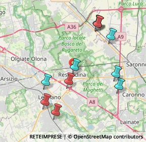 Mappa , 20027 Rescaldina MI, Italia (4.14909)