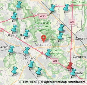Mappa , 20027 Rescaldina MI, Italia (5.38118)