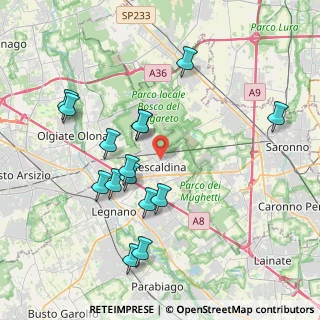 Mappa , 20027 Rescaldina MI, Italia (3.93667)