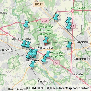 Mappa Via Cesare Battisti, 20027 Rescaldina MI, Italia (3.94188)