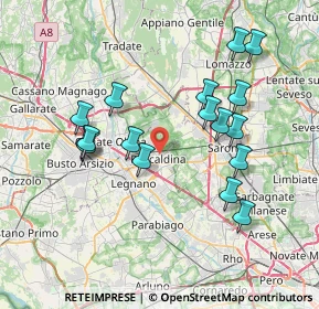 Mappa , 20027 Rescaldina MI, Italia (7.34765)