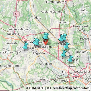 Mappa , 20027 Rescaldina MI, Italia (5.81727)