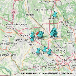 Mappa , 20027 Rescaldina MI, Italia (5.63071)