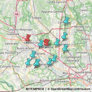 Mappa , 20027 Rescaldina MI, Italia (6.94538)