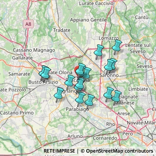 Mappa , 20027 Rescaldina MI, Italia (5.78444)