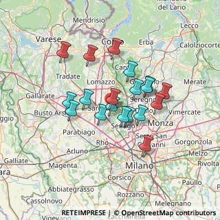 Mappa Via Viviani, 20020 Solaro MI, Italia (10.93368)