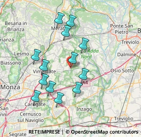 Mappa Via delle Industrie, 20050 Mezzago MB, Italia (6.88615)