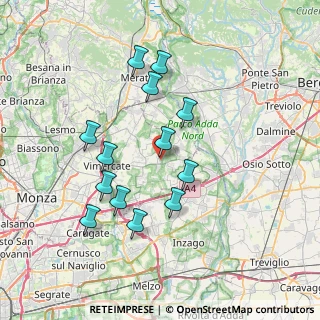 Mappa Via delle Industrie, 20882 Bellusco MB, Italia (6.88615)