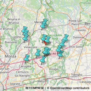 Mappa Via delle Industrie, 20882 Bellusco MB, Italia (6.00176)