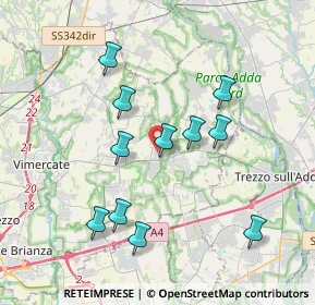 Mappa Via delle Industrie, 20050 Mezzago MB, Italia (3.55364)