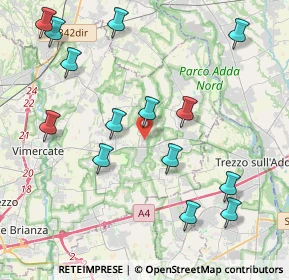 Mappa Via delle Industrie, 20050 Mezzago MB, Italia (4.64071)