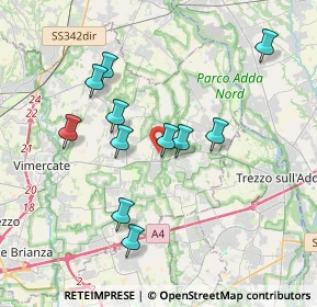 Mappa Via delle Industrie, 20050 Mezzago MB, Italia (3.44273)