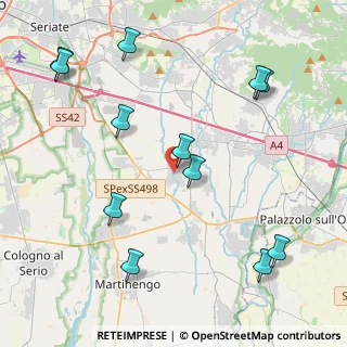 Mappa 24050 Calcinate BG, Italia (4.97667)