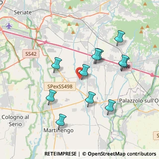 Mappa 24050 Calcinate BG, Italia (3.68727)