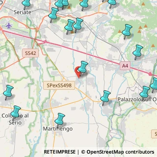 Mappa 24050 Calcinate BG, Italia (6.9465)