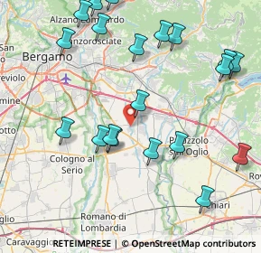 Mappa 24050 Calcinate BG, Italia (9.4695)