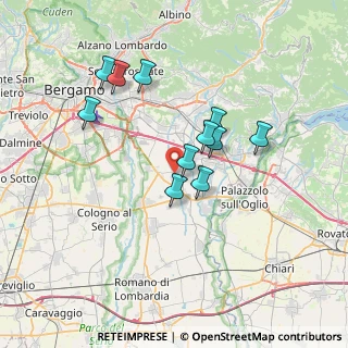 Mappa 24050 Calcinate BG, Italia (6.08091)