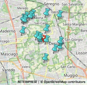Mappa Via Serenelle, 20832 Desio MB, Italia (1.66333)