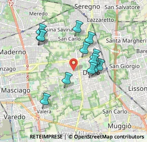 Mappa Via Serenelle, 20832 Desio MB, Italia (1.52538)