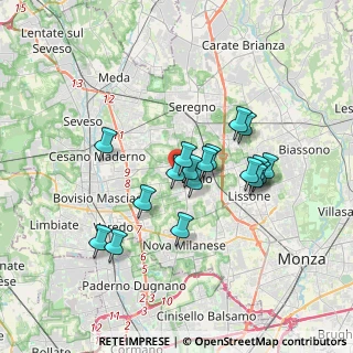 Mappa Via Serenelle, 20832 Desio MB, Italia (2.87111)