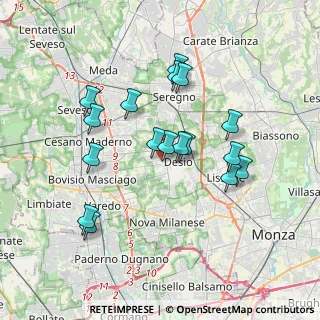 Mappa Via Serenelle, 20832 Desio MB, Italia (3.34059)