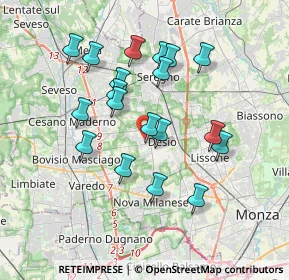 Mappa Via Serenelle, 20832 Desio MB, Italia (3.32158)