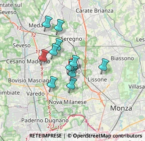 Mappa Via Armando Diaz, 20033 Desio MB (2.59455)