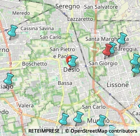 Mappa Via Armando Diaz, 20033 Desio MB (3.38)