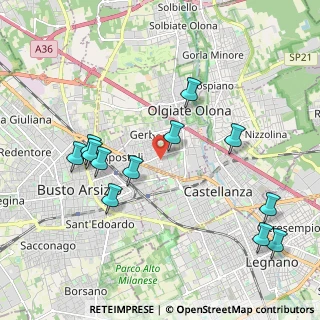 Mappa Via P. Nenni, 21057 Olgiate Olona VA, Italia (2.16083)