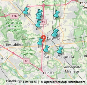 Mappa Via Ludovico Muratori, 21040 Uboldo VA, Italia (3.23727)
