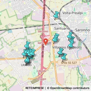 Mappa Via Ludovico Muratori, 21040 Uboldo VA, Italia (1.018)