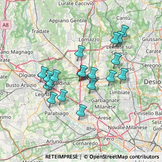 Mappa Via Ludovico Muratori, 21040 Uboldo VA, Italia (6.58579)