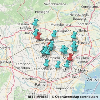 Mappa Via Bassa, 31023 Resana TV, Italia (10.82105)