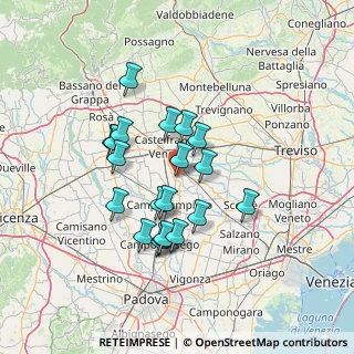 Mappa Via Bassa, 31023 Resana TV, Italia (11.7165)