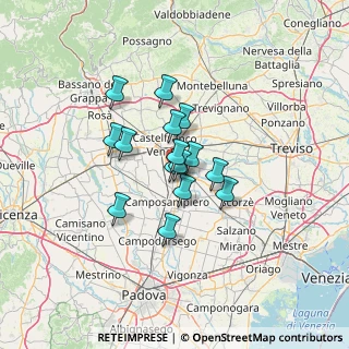 Mappa Via Bassa, 31023 Resana TV, Italia (8.77667)