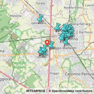 Mappa Via Alcide De Gasperi, 21040 Uboldo VA, Italia (1.6365)