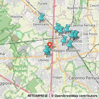 Mappa Via Alcide De Gasperi, 21040 Uboldo VA, Italia (1.61636)