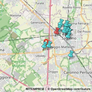 Mappa Via Alcide De Gasperi, 21040 Uboldo VA, Italia (1.76769)