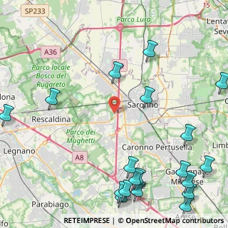 Mappa Via Alcide De Gasperi, 21040 Uboldo VA, Italia (6.536)