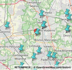 Mappa Via Monte Nero, 20812 Limbiate MB, Italia (6.084)