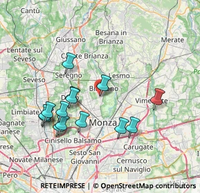 Mappa Via della Misericordia, 20853 Biassono MB, Italia (7.33857)