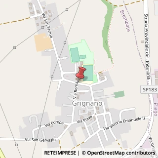 Mappa Via Monte Grappa, 1, 24041 Grignano BG, Italia, 24041 Brembate, Bergamo (Lombardia)